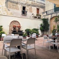 Courtyard at Bottegin in Rabat