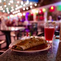 Vegan Burrito and Margarita at Old Town Mexican Cafe in Key West