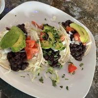 Black bean and avocado tacos   at Old Town Mexican Cafe in Key West