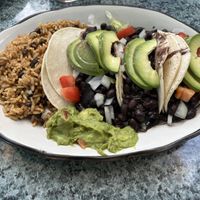 Bean and Avocado tacos  at Old Town Mexican Cafe in Key West