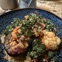 Stuffed Aubergine with cous cous   at House of Plates in Castlebar