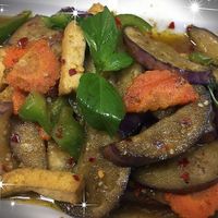 Spicy eggplants with tofu. at Jewel of Siam in Orland Park