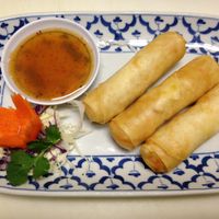 Vegetable egg rolls  at Jewel of Siam in Orland Park