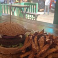 Jackfruit burger  at Soul Food in Kandy