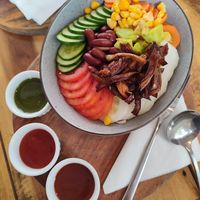 tofu bowl (they forgot the tofu at first) at Soul Food in Kandy
