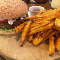 Jackfruit burger  at Soul Food in Kandy