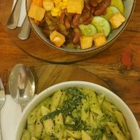 My partner had pasta on our second visit. at Soul Food in Kandy