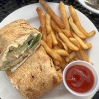 veggie and hummus wrap  at Canal Bistro in Indianapolis