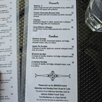 Menu at Canal Bistro in Indianapolis