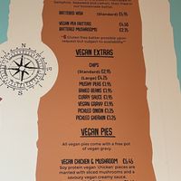 Menu  at Catch22 in Bristol