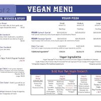 Vegan menu!  at My Pi in Chicago