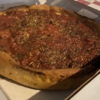 Small deep dish with vegan sausage   at My Pi in Chicago