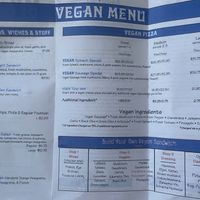 A full vegan menu!!!  at My Pi in Chicago