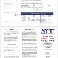 Vegan Menu!  at My Pi in Chicago