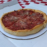 Vegan cheese deep dish at My Pi in Chicago