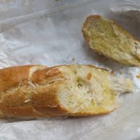 Vegan cheese garlic bread at My Pi in Chicago