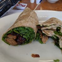 Vegan Italian Sausage Wrap at The Blueberry Muffin in Plymouth