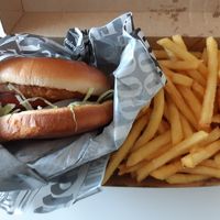 Vegan Burger at LiLi's Burger & Pizza in Uppsala