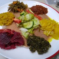 Tasting platter at Addis Abebaye in Mainz