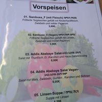 Starters at Addis Abebaye in Mainz