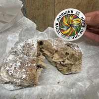 french toast bagel & walnut raisin tofu cream cheesee  at Liberty Bagels in New York City