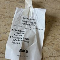   at Liberty Bagels in New York City