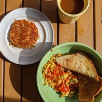 Vegan Bowl with a side of hashbrowns at Sunrise Memphis in Memphis
