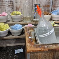 Almond milk next to the creamer! at Sunrise Memphis in Memphis