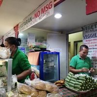 Serving food on left & front counter on right at Veggielicious - Your Vegetarian Fastfood in Bacolod Negros Occidental