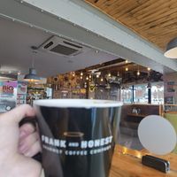 Large oat latte  at Kelly's Diner in Letterkenny