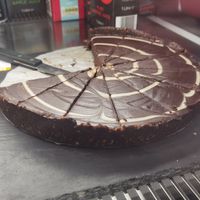 Chocolate tart  at Kelly's Diner in Letterkenny