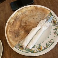 Vegan crêpe with chestnut spread and cinnamon  at La Teteria  in Malaga