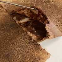 Vegan crêpe filled with chocolate and hazelnut spread at La Teteria  in Malaga