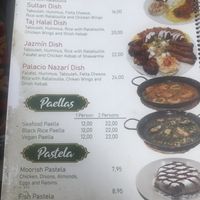 Menu at La Teteria  in Malaga