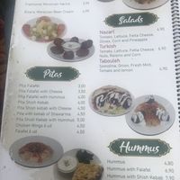 Menu at La Teteria  in Malaga
