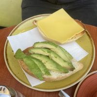 Toast with avocado  at La Teteria  in Malaga