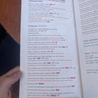 Menu   at La Teteria  in Malaga
