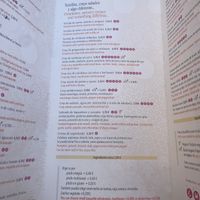 Menu   at La Teteria  in Malaga
