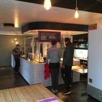 Counter at lil Radish in Bern