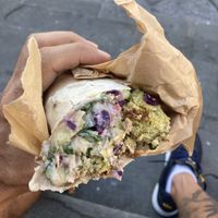 Best falafel wrap that I’ve ever eaten  at Santo Falafel in Florence