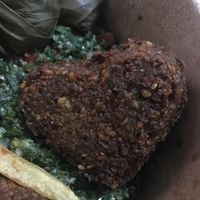 Lovely falafel at Santo Falafel in Florence