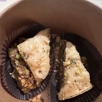 Pistachio baklava  at Santo Falafel in Florence