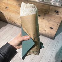  za'atar falafel wrap at Santo Falafel in Florence