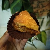 Pistachio baklava (to die for) at Santo Falafel in Florence