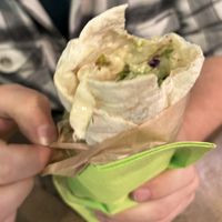 Falafel wrap   at Santo Falafel in Florence