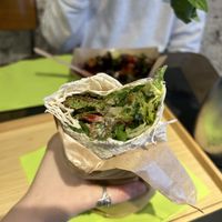 Falafel pita  at Santo Falafel in Florence