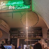 Interior at Santo Falafel in Florence