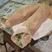 Potato Pita at Santo Falafel in Florence