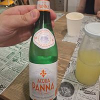 Fancy florence water at Santo Falafel in Florence