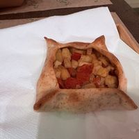 Potato focaccia   at Santo Falafel in Florence